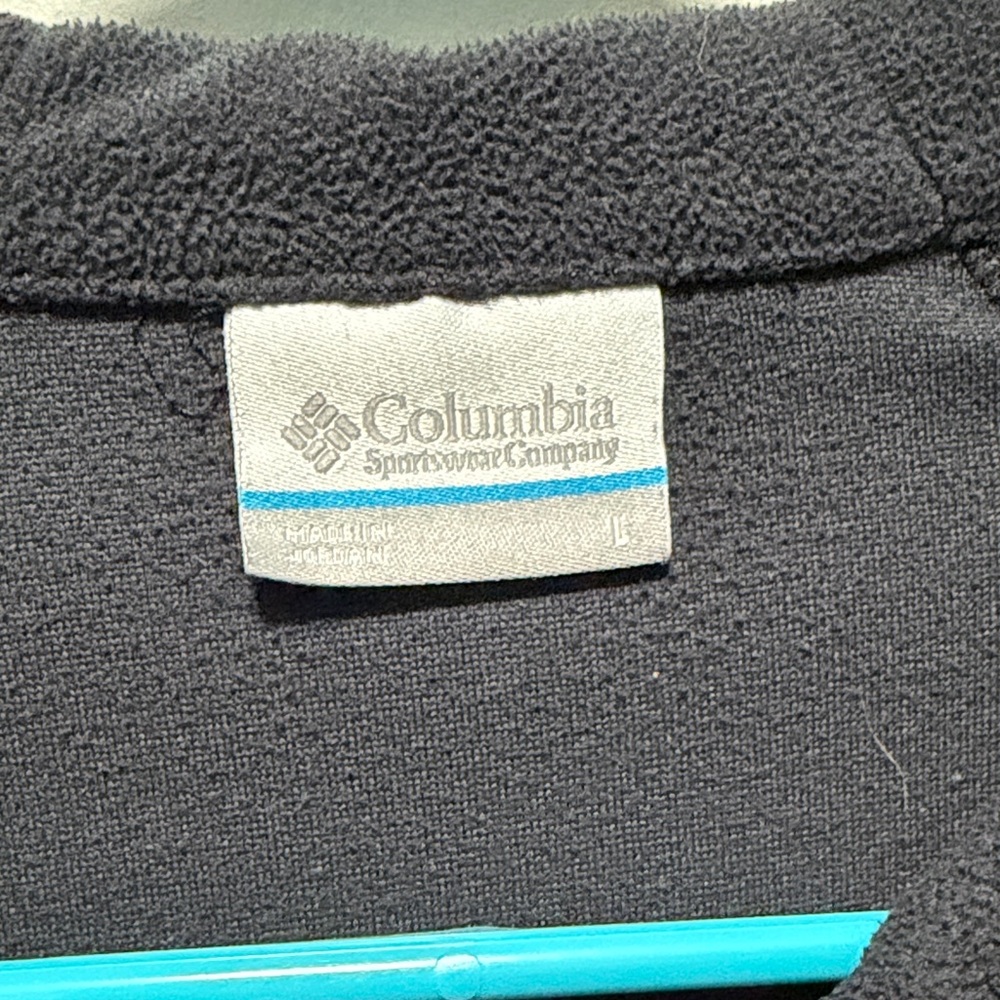Columbia Black Sweatshirt and navy full zip jacket